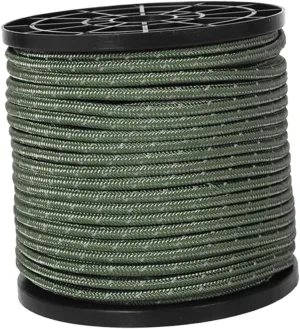 Tent Ropes for Outdoor Camping 4mm Strong Canopy Ropes Reflective Tent Fixing Ropes 50m Length Sturdy for Tent Tarp