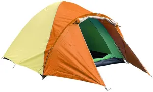 Tent,Dome Family Waterproof Camping Tent,Outdoor Hiking Easy Set Up 3-4 People Orange 114x59inch