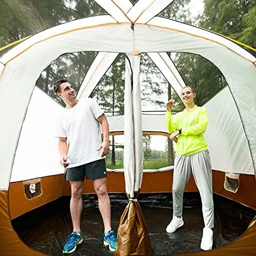 Tents for Camping with Porch, Instant Tent Automatic Glamping Tent, Waterproof Windproof Easy Set Up in Few Minutes Ideal for Family Car Trip, Festiva