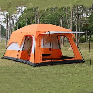 Tents for Camping with Porch, Instant Tent Automatic Glamping Tent, Waterproof Windproof Easy Set Up in Few Minutes Ideal for Family Car Trip, Festiva
