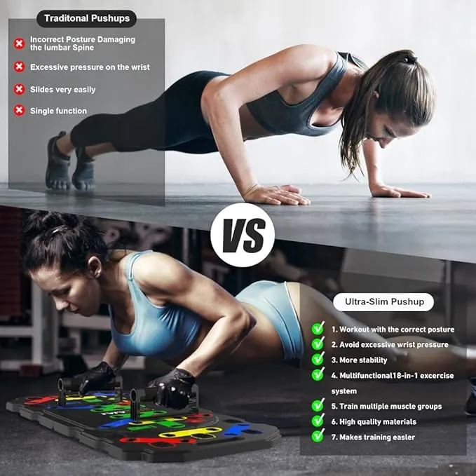 The Multi-Functional Fitness Board Push-Up Board Is Ideal