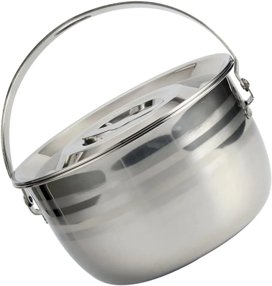 Thicken Camping Pot Non-stick Kitchen Cookware Portable Stew Pot for Outdoor Cooking for Stewing Soups