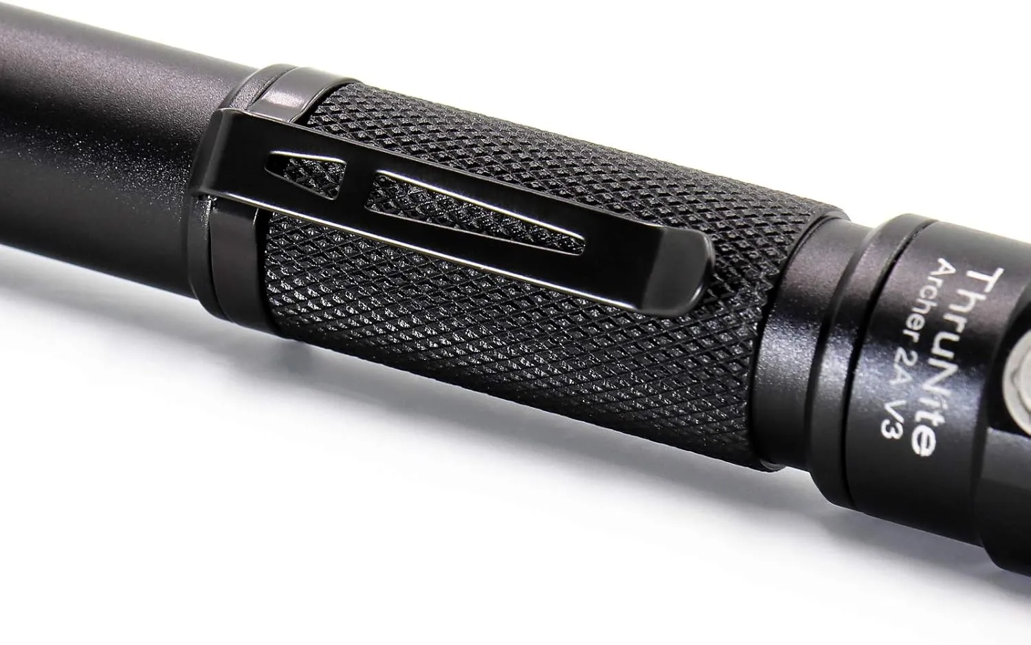 ThruNite LED Flashlight Neutral White, Archer 2A V3 450 Lumens Portable EDC AA Flashlight with Lanyard, IPX8 Water-Resistant Dual Switch Outdoor Light for Hiking, Camping, Everyday Use - Black NW