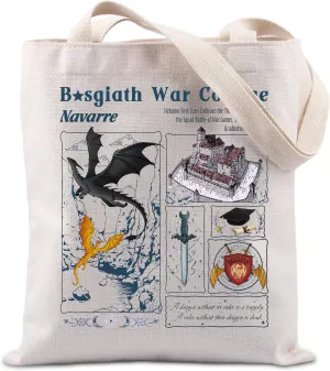 TIIMG Book Fans Gift Fiction Novel Reader Gift Book Club Dragon Rider Lover Tote Bag