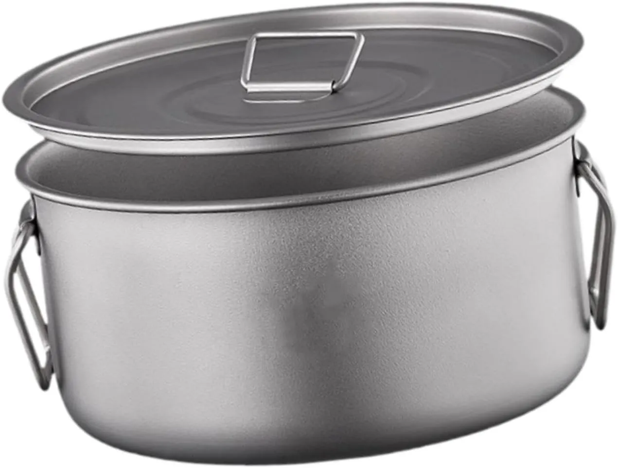 Titanium Mug Camp Cooking Pot Camping Pot with Lid Portable Cooking Equipment for Home Outdoor