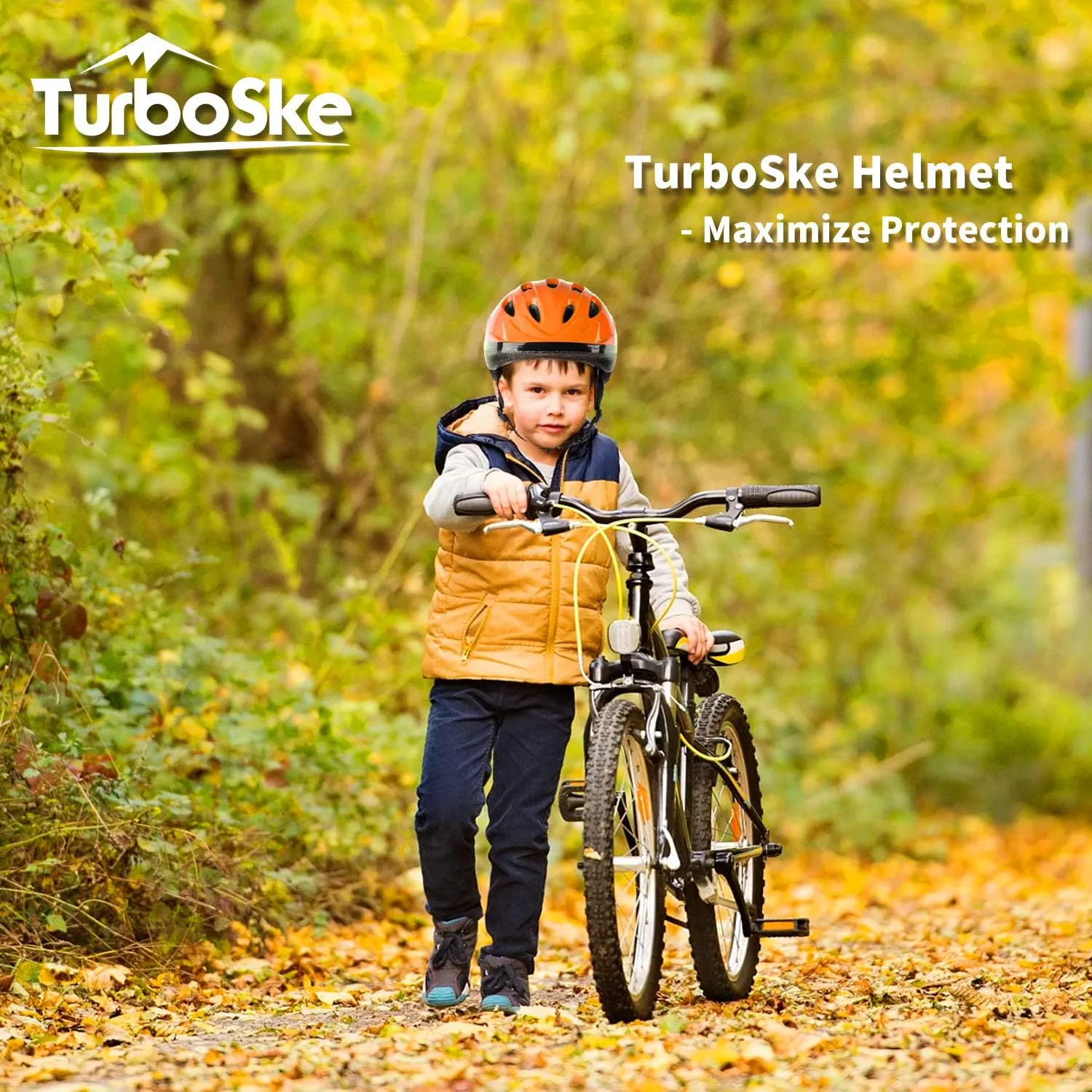 Toddler Kids Bike Helmet, Multi-Sport Helmet Size Adjustable for Boys and Girls