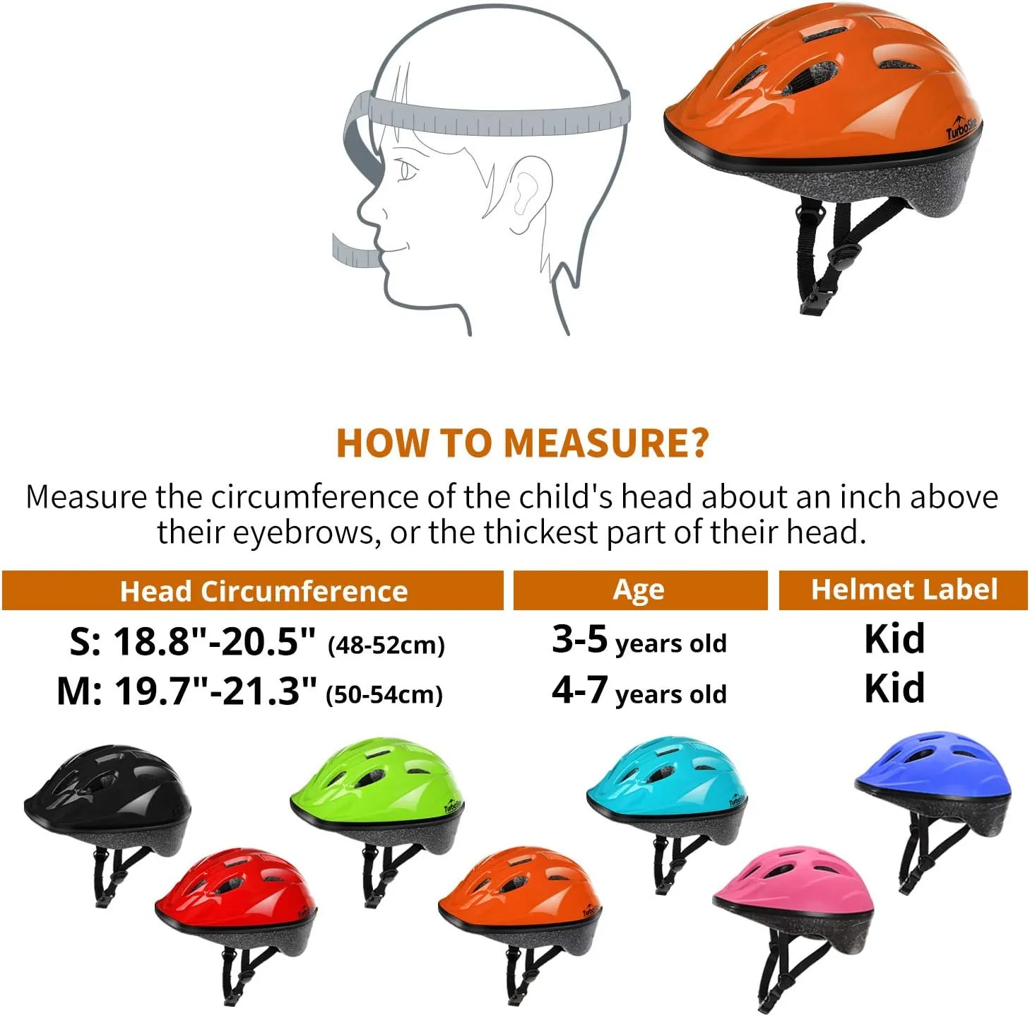 Toddler Kids Bike Helmet, Multi-Sport Helmet Size Adjustable for Boys and Girls