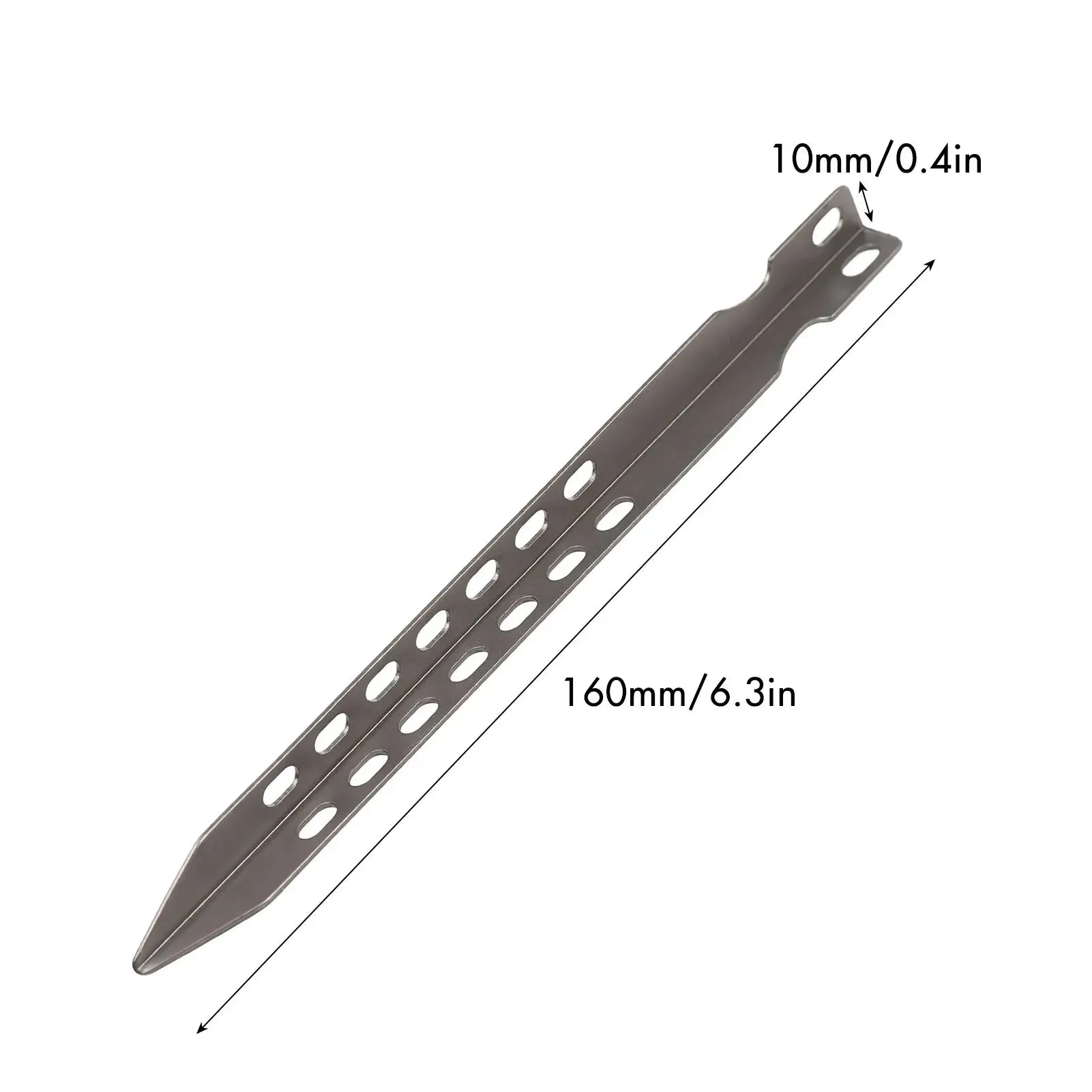 TOMSHOO Ultralight Titanium Tent Pegs – 4/6 Pack Windproof Camping Stakes