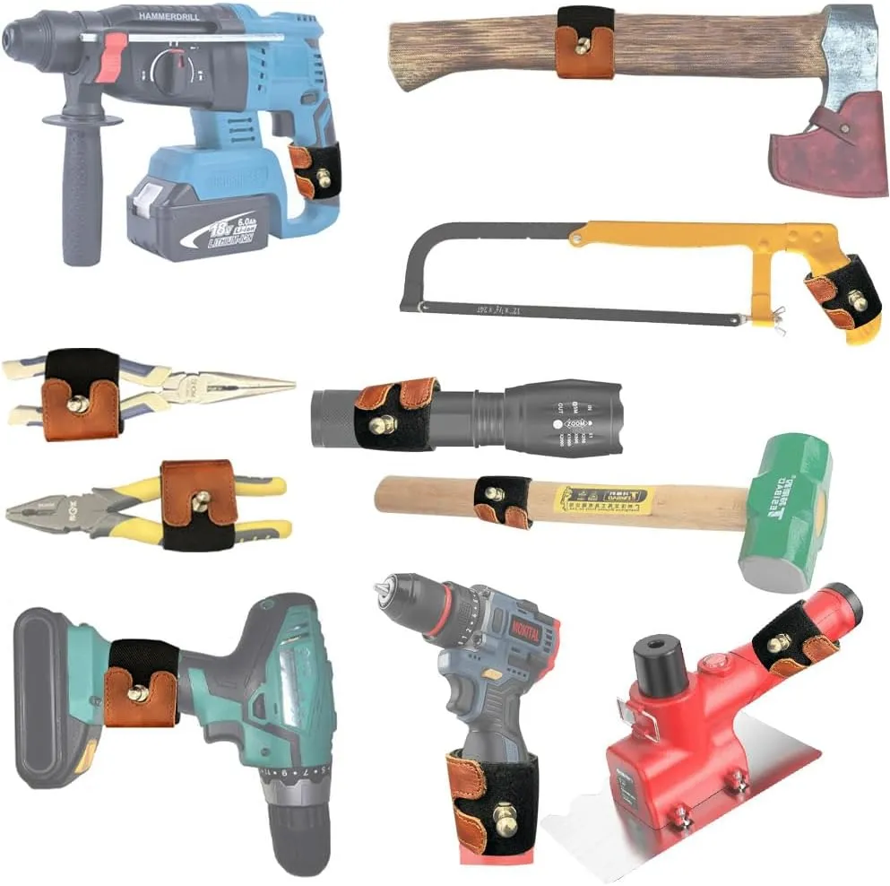 Tool Holster-Hammer Holster Kit-Drill Pins-Quick Draw Universal Tool Holder-Tool Belt Accessories,Suitable for All Kinds of Electric Drill Tools,Father's Day, Thanksgiving Gifts