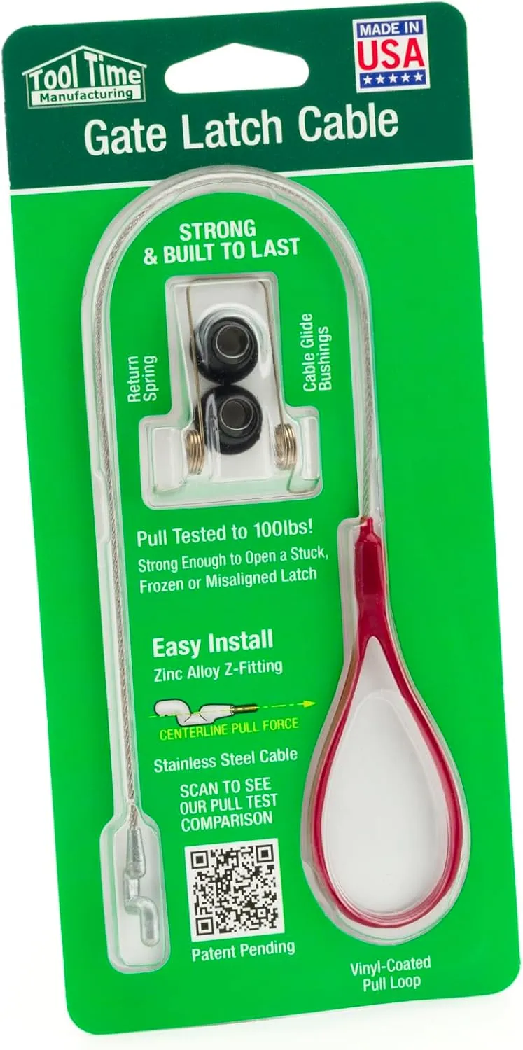 Tool Time Gate Latch Cable, Stainless Steel