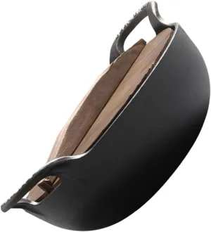 TOYANDONA Ergonomic Handles Cast Iron Skillet Dutch Oven Camping Pot Non-stick Surface Easy Cleaning