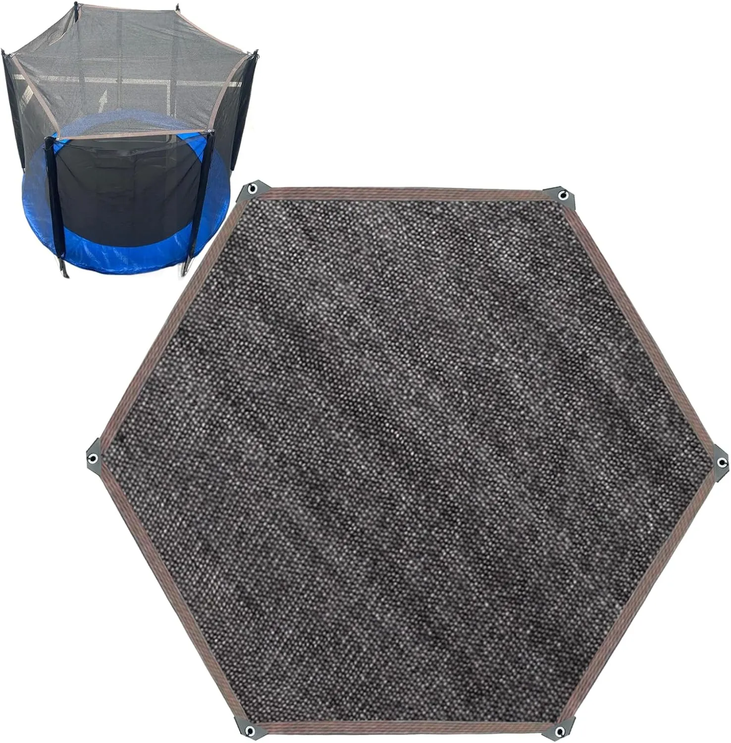 Trampoline Shade Cover, 6ft 8ft 10ft 12ft 14ft UV Protection Trampoline Tent Cover, Trampolines Top Covers, Tear Resistant Tent, for Outdoors Backyard Playground