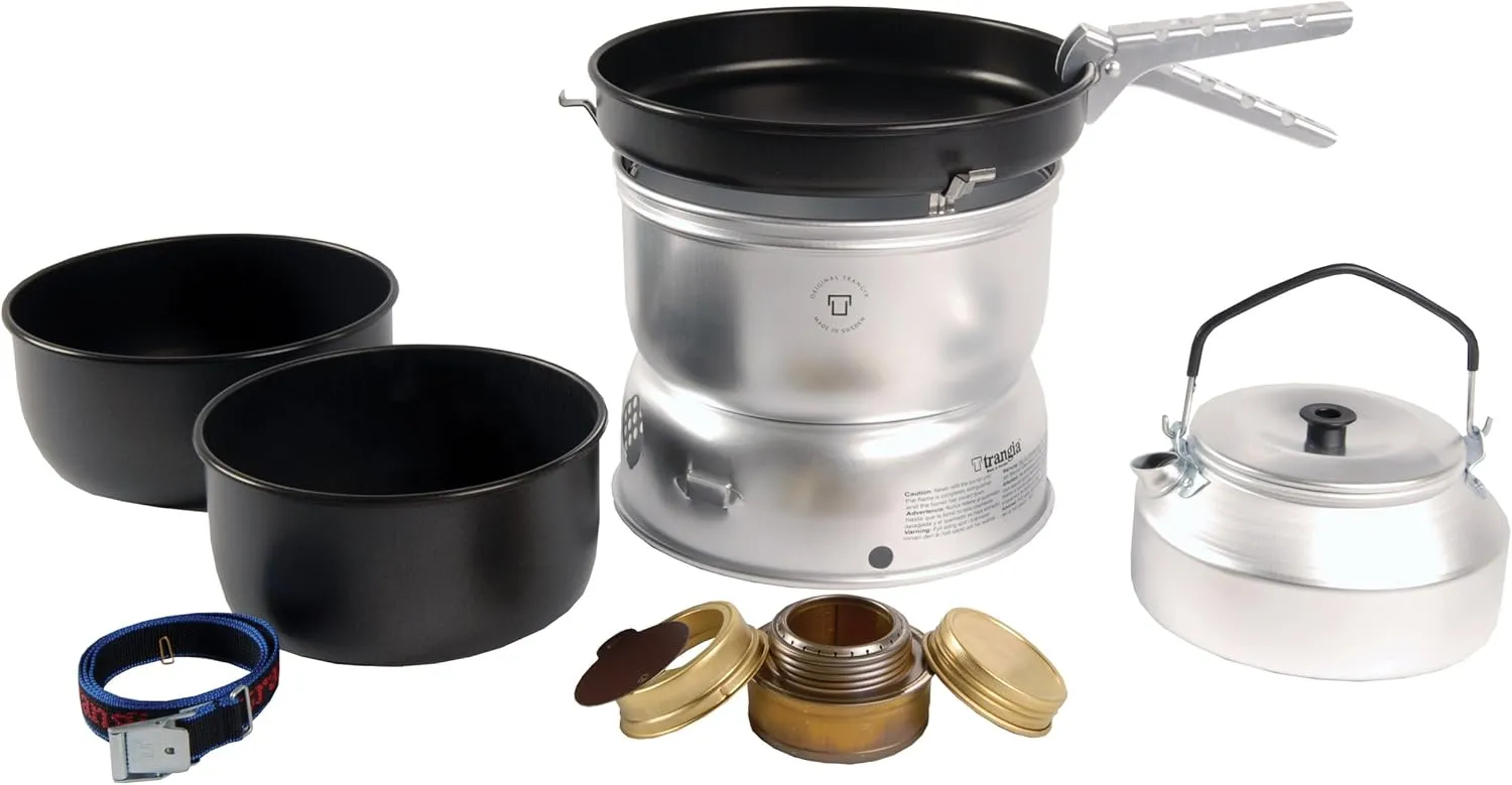 TRANGIA 25-6 Non Stick Cooker & Kettle Set Camping Cooking Equipment