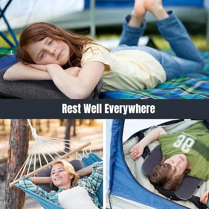 TREKOLOGY Inflatable Camping Pillow - Packable Camp Pillow for Backpacking, Hiking, and Sleeping - Compact, Portable, and Ergonomic Design - Perfect Travel Companion- ALUFT Ultralight Mint SE