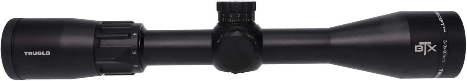 TRUGLO Intercept Tactical Hunting Shooting Durable Waterproof Fogproof Scratch-Resistant 1" Tube Illuminated Reticle Riflescope with Scope Cover Included