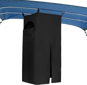 Tuszom Heavy Duty 600D Privacy Tent for Boat, Heavy Duty Hanging Changing Room for Bimini Top with Storage Bag, Portable Privacy Station for Pontoons