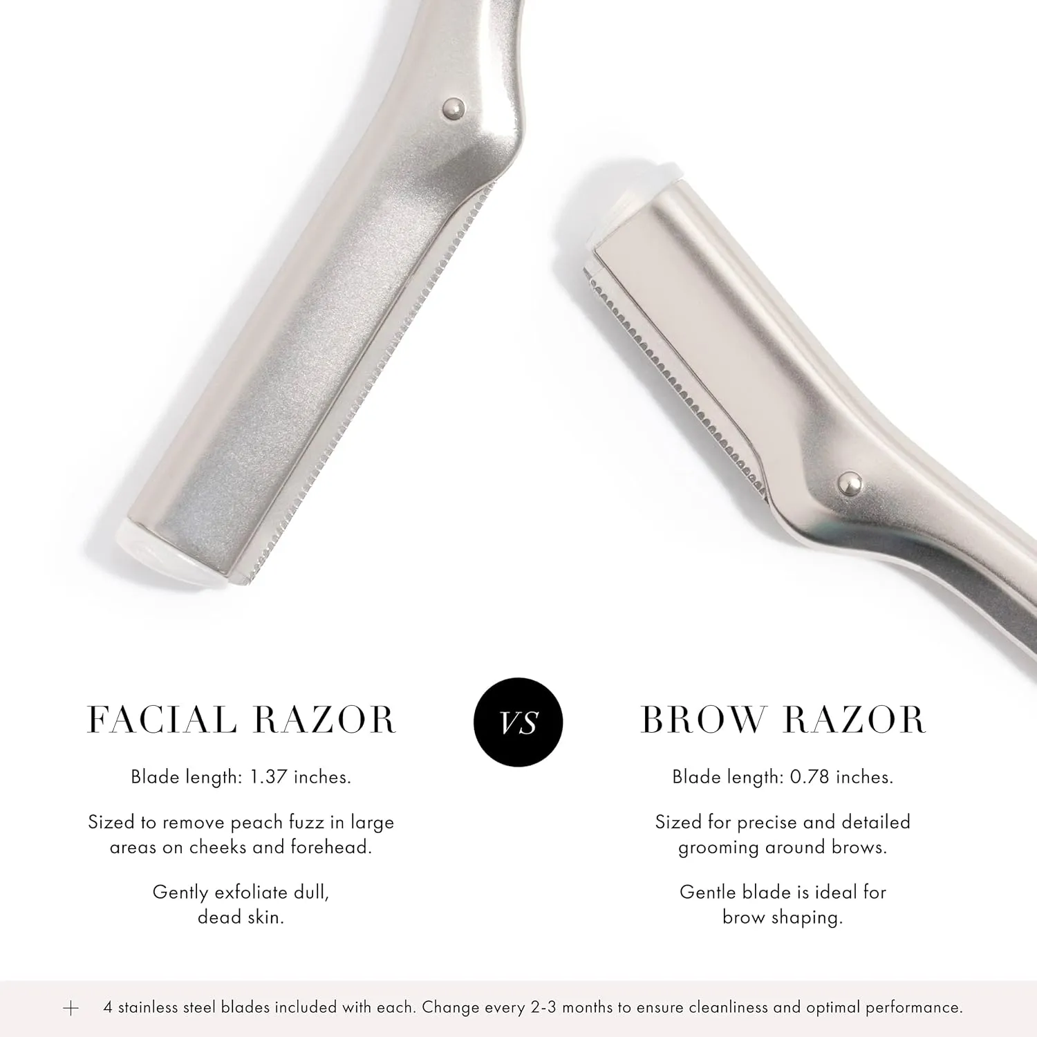 Tweezerman Stainless Steel Facial Razor