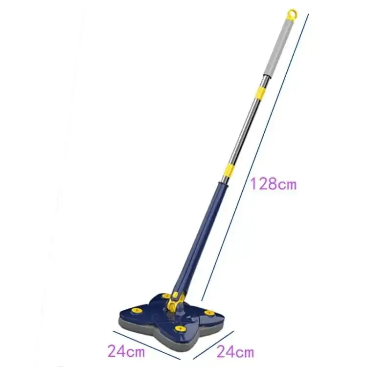 Twist Clover Magic Mop Free Hand Self Wringing360 Squeeze Xtype Rotation Household Cleaning Bathroom Dusting Foldable Head Tool With Box