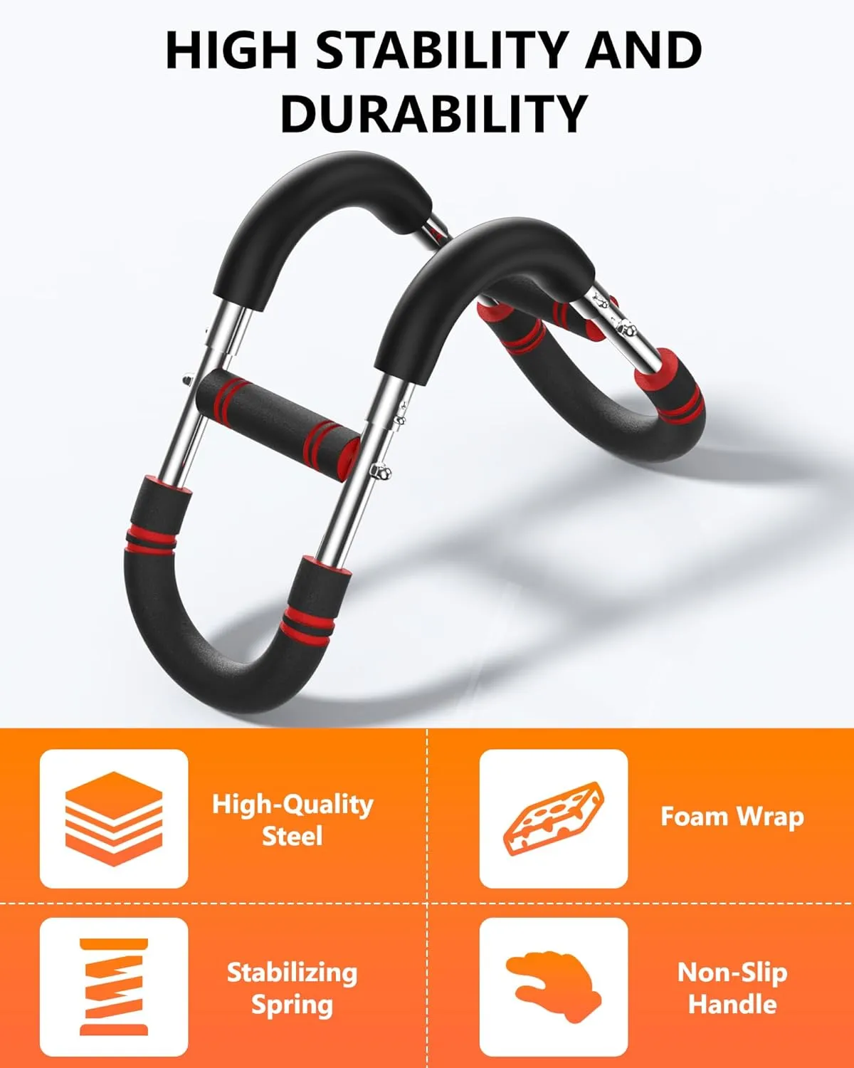 Twister Arm Trainer, Adjustable Resistance Spring Workout Bar for Chest, Arms, Shoulders and Forearms Muscle Training, Portable Home Fitness Equipment, Upper Body Strength Trainer