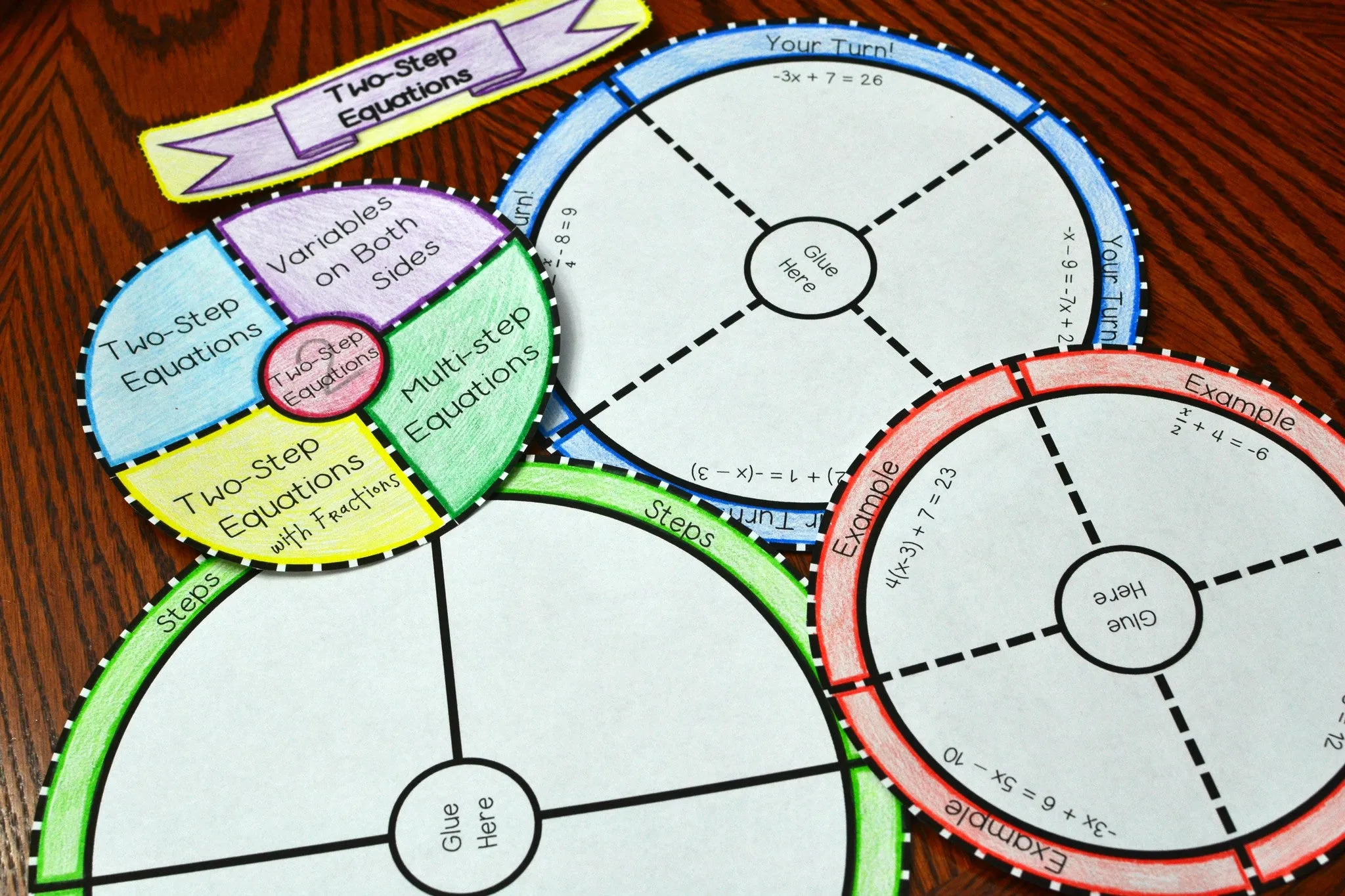 Two-Step Equations Foldable