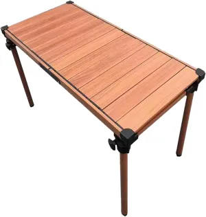 Ultralight Camping Table Outdoor Picnic Table Aluminum Folding Camping Table Roll Up Desktop with Carry Bag for Camp Picnic