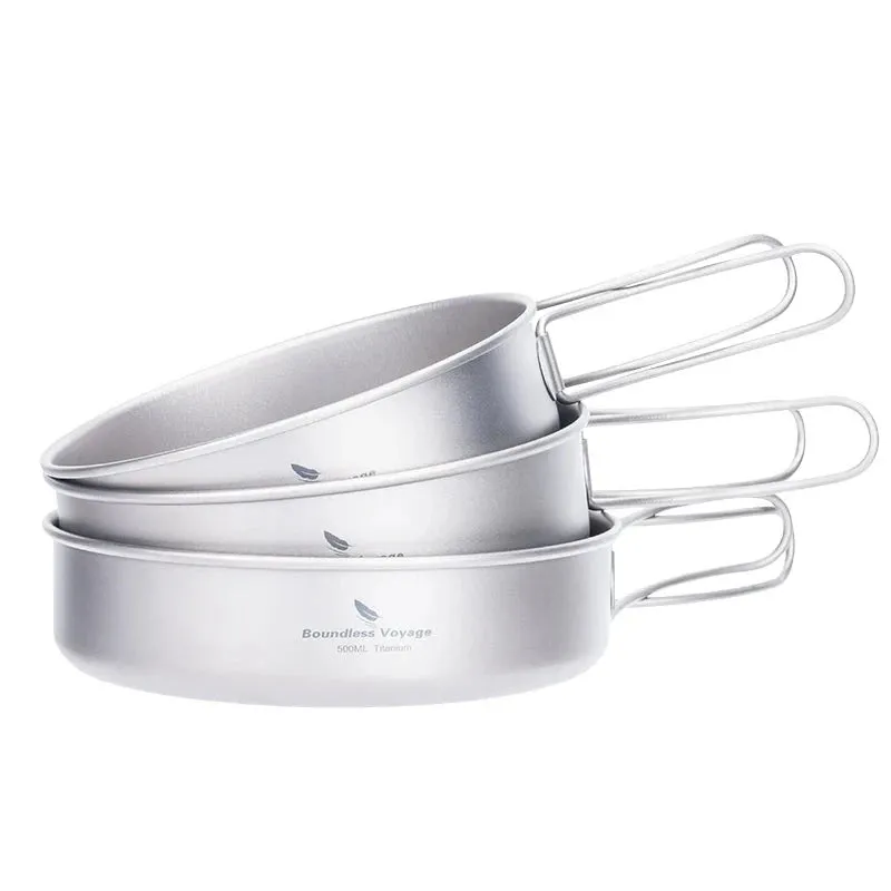Ultralight Titanium 3 Piece Pan Set