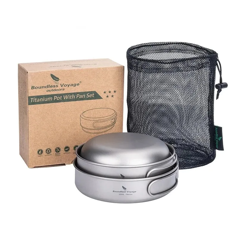Ultralight Titanium 3 Piece Pan Set