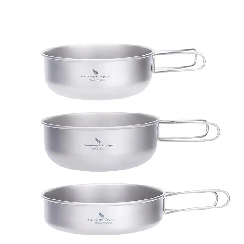 Ultralight Titanium 3 Piece Pan Set