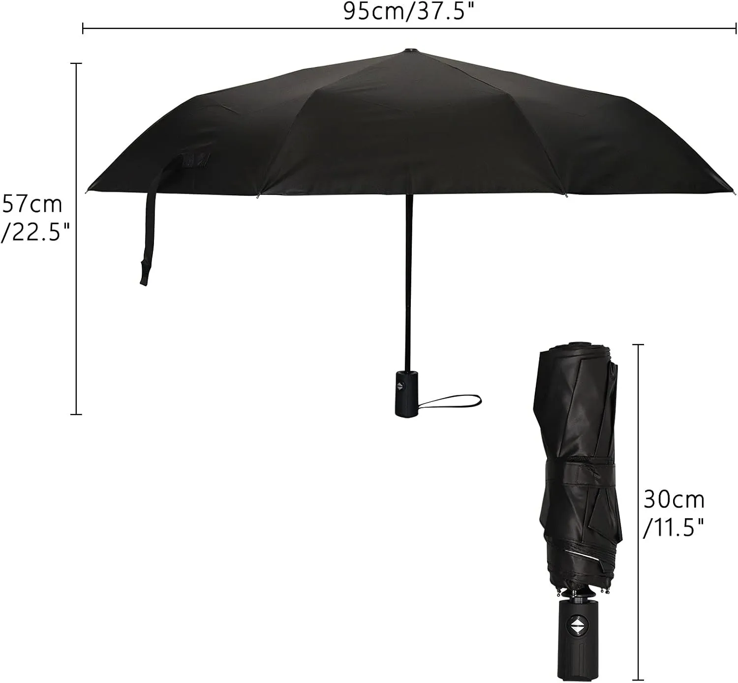 Umbrella Rain Windproof Watercolor Picnic Sets Tent Automatic Folding Compact Beach Anti-UV Protection Umbrellas Travel Golf Parasol Open Close Men Women Girls Adults