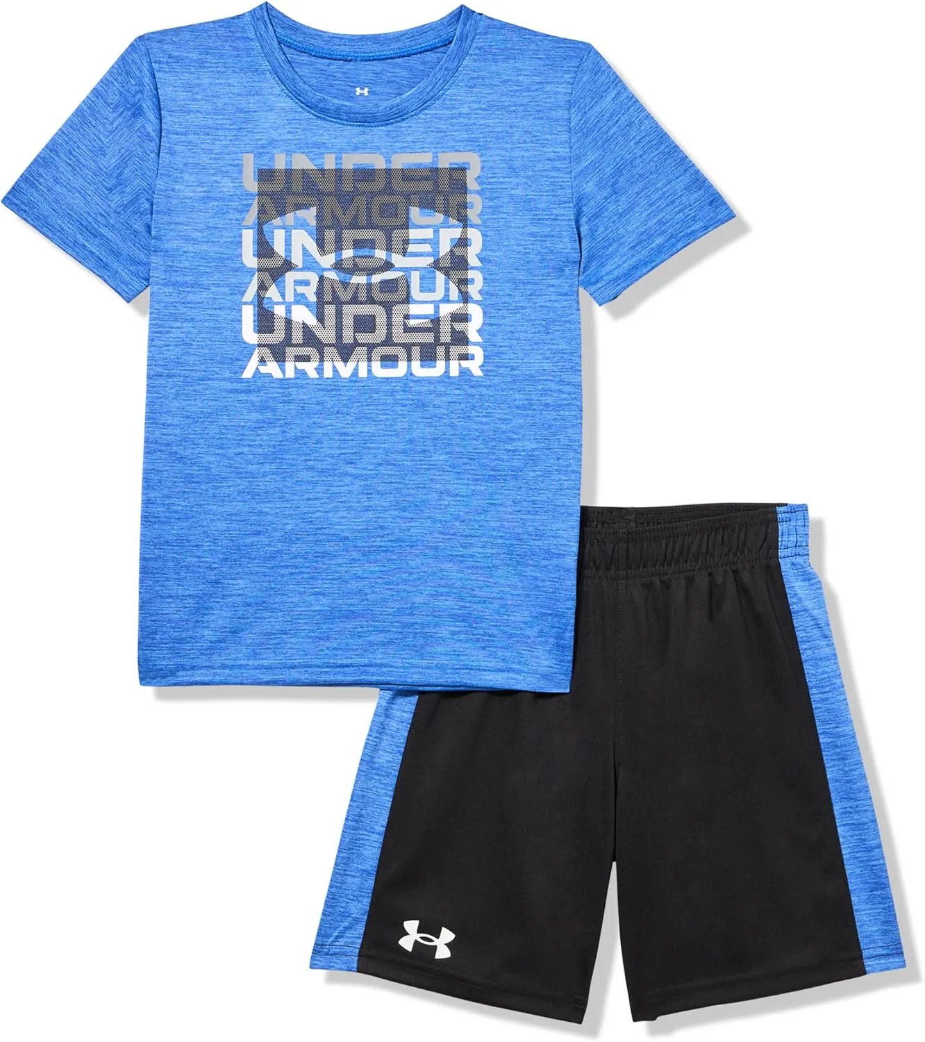 Under Armour boys Short Sleeve Tee and Short Set, Lightweight and Breathable