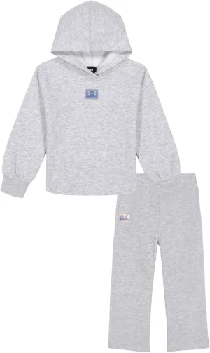 Under Armour girls Hoodie Set, Bottoms & Hoodie, Lightweight & Relaxed Fit