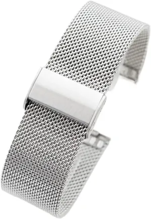 Unisex stainless steel mesh strap, quick-release adjustable strap