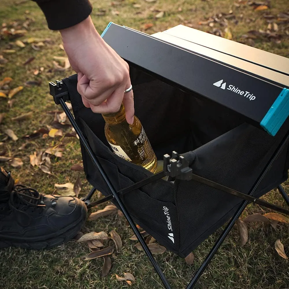 UNISTRENGH Foldable Camping Table Portable Camping Side Tables Ultralight Waterproof Aluminum Alloy Table Top with Carrying Bag for Picnic Camp Beach Outdoor BBQ Cooking
