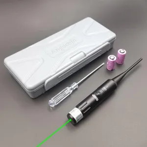 Universal Laser BoreSighter for .17 to .78 Caliber Pistols, Rifles, and Shotguns, Red or Green Laser Boresight Kit with Press Switch