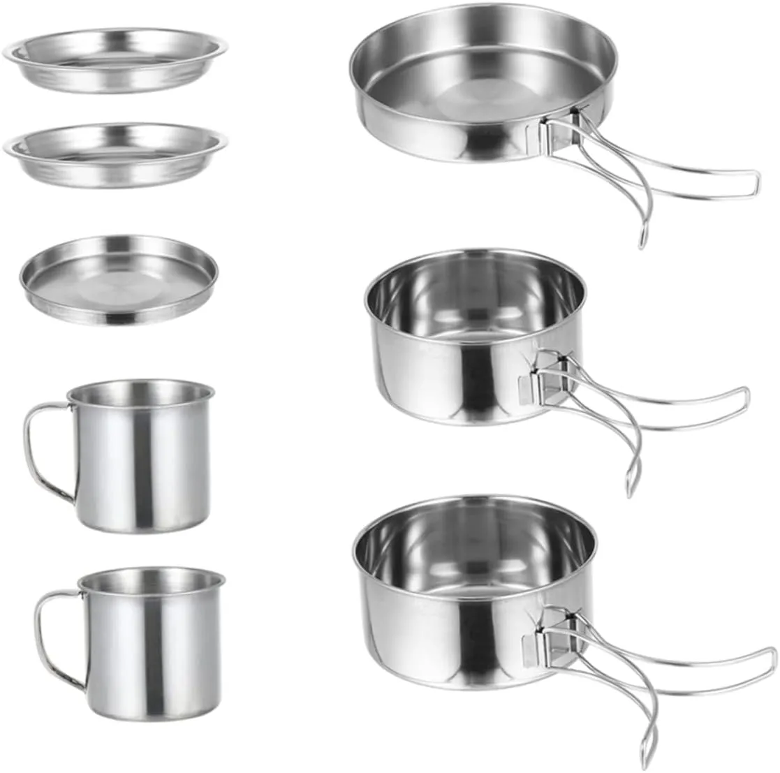 UPKOCH 1 Set Outdoor Cookware for Camping Hiking and Picnics Portable Design with Easy Clean Features Suitable for People for Cooking and Barbecues