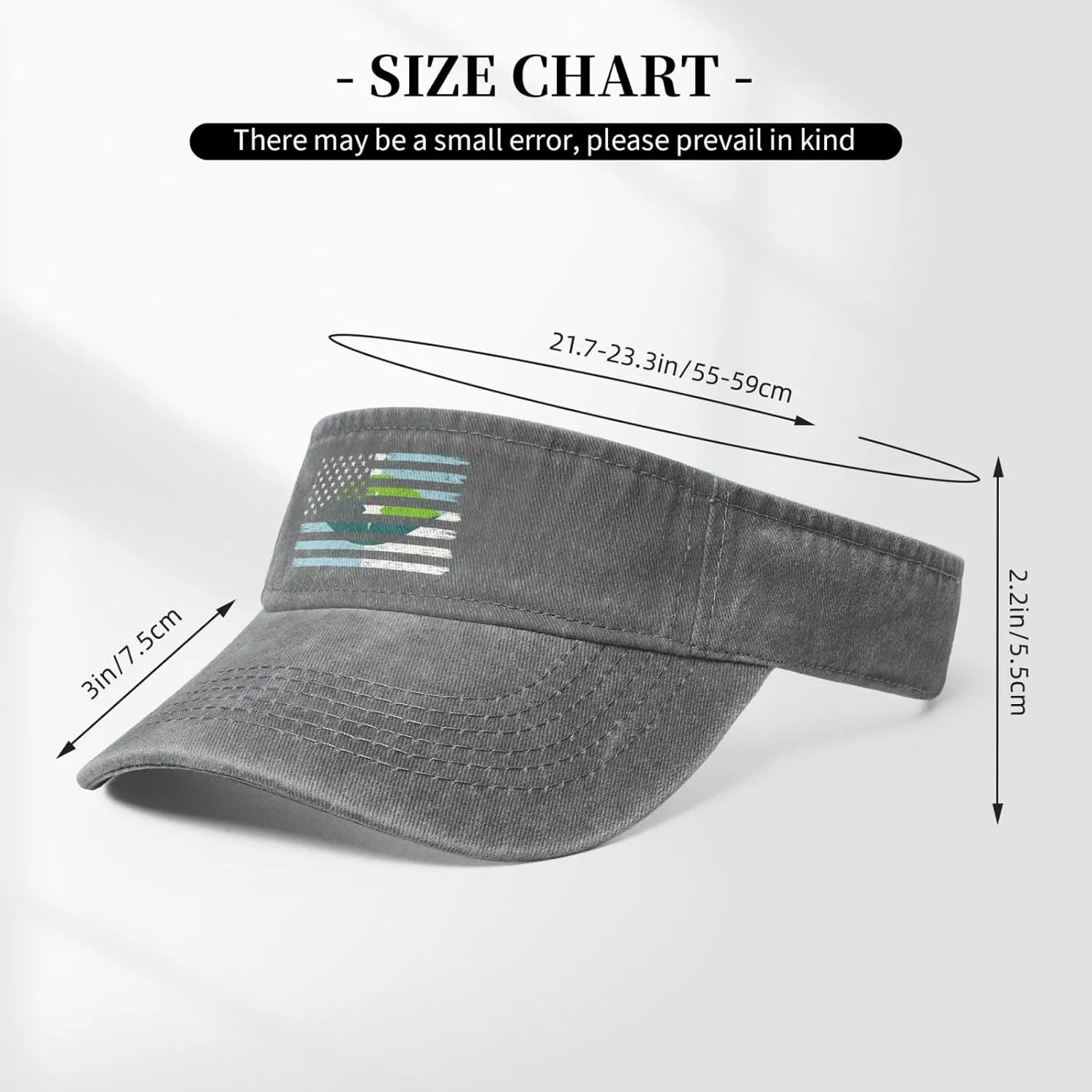 US and Flag of Park City, Kansas Sun Visor Hats Cotton Adjustable Sports Empty Top Baseball Cap for Women Men Golf Cap