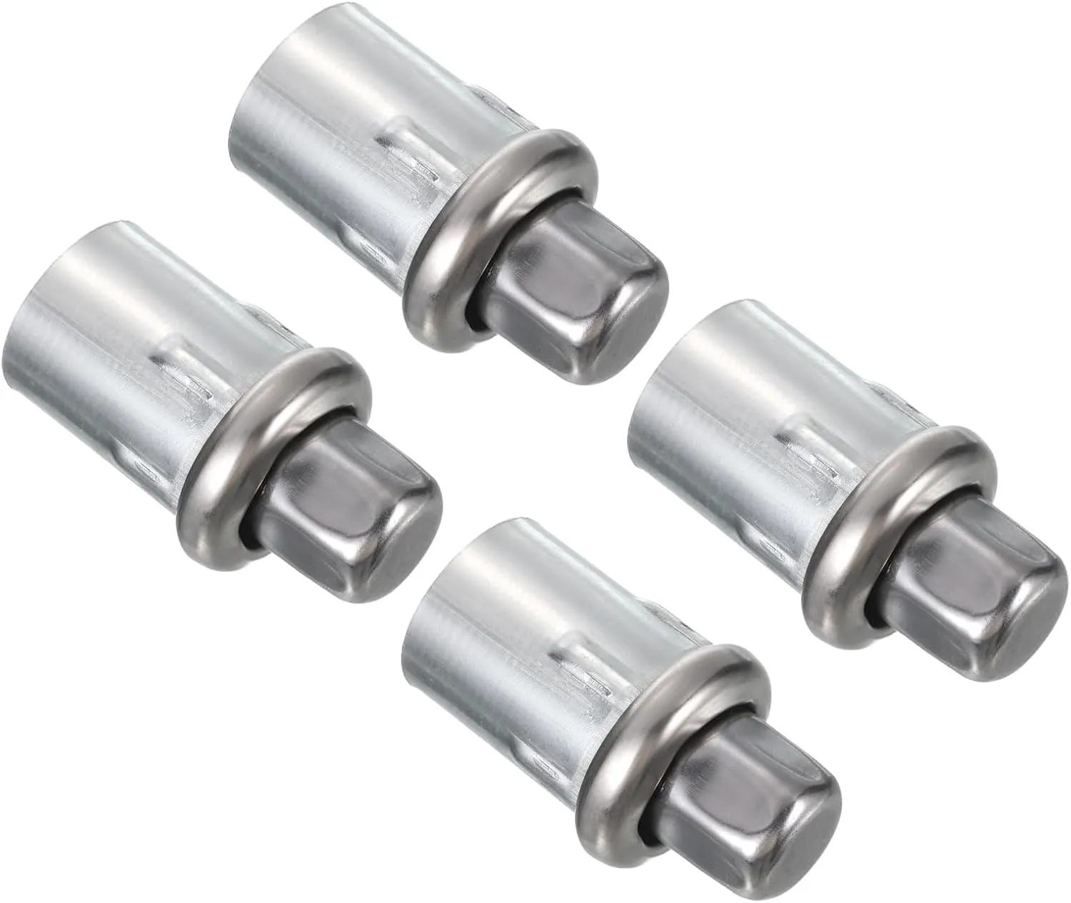 uxcell Adjustable Table Legs, 3.9" Stainless Steel Feet Fit for 1-1/2" O.D Tubing, Set of 4