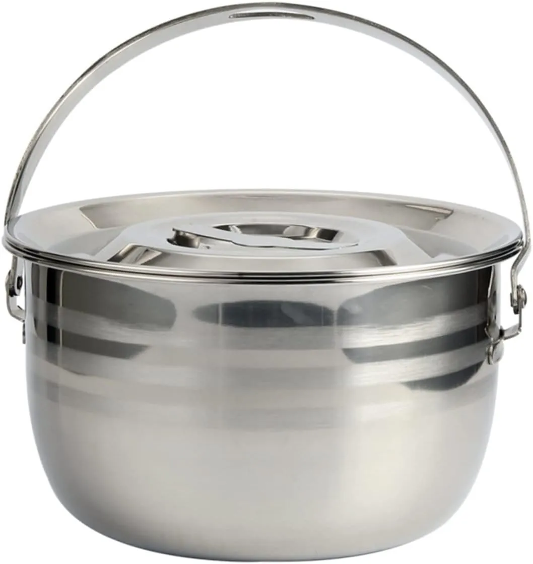 Vaguelly 1pc High Capacity Non Stick Stew Pot Soup Pot for Camping Home Cooking Lightweight Heat Resistant for Outdoor Indoor Use