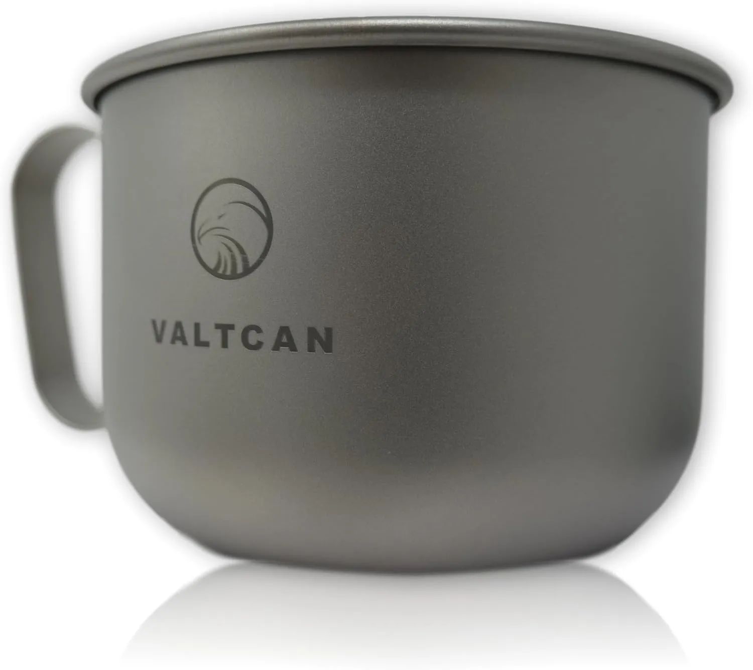 Valtcan Titanium Coffee Mug 16.9 oz 500ml Camping Cup Cookware Heatable on Open Flame Stoves Ovens Electric Warmer Plates