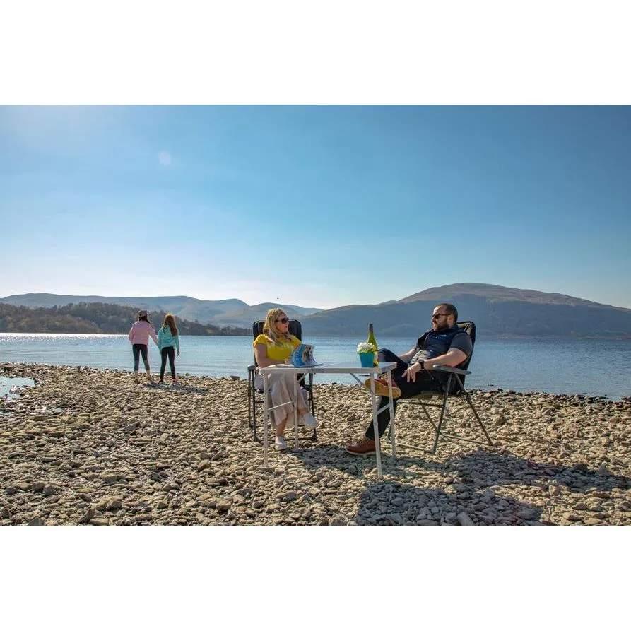 Vango Granite Duo 90 Height Adjustable Folding Camping Table