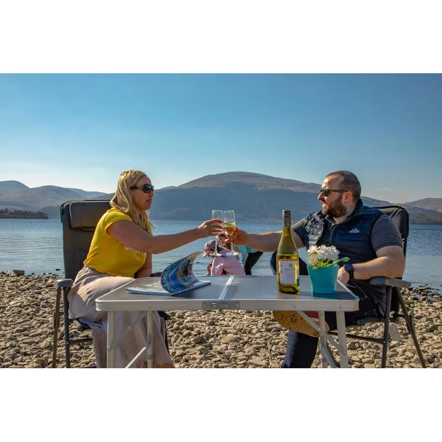 Vango Granite Duo 90 Height Adjustable Folding Camping Table