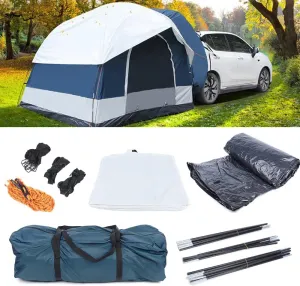 Vehicle Tent for Camping, Overlanding Shelter Universal Mount Car Camping Tent, Windproof & Waterproof, for Outdoor Camping Car Travel, Easy Set Up (8.2x8.2x6.56ft)
