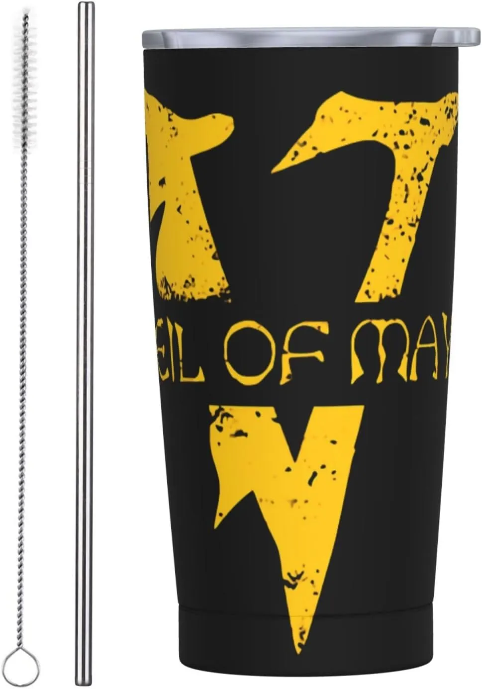 Veil Of Musics Maya Stainless Steel Insulated Car Sippy Cup With Lid Travel Mug for Cold Hot 20 oz