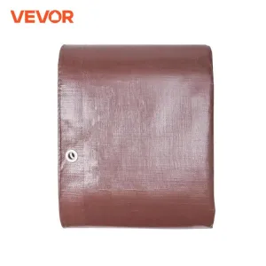 VEVOR Tarp Waterproof 10x12ft Multi Purpose Tear UV and Temperature Resistant Outdoor Tarpaulin with Reinforced Grommets (Brown)