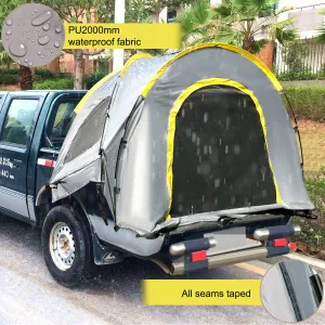 VEVOR Truck Tent 5-5.2’ Truck Bed Tent, Waterproof & Windproof, Grey Color