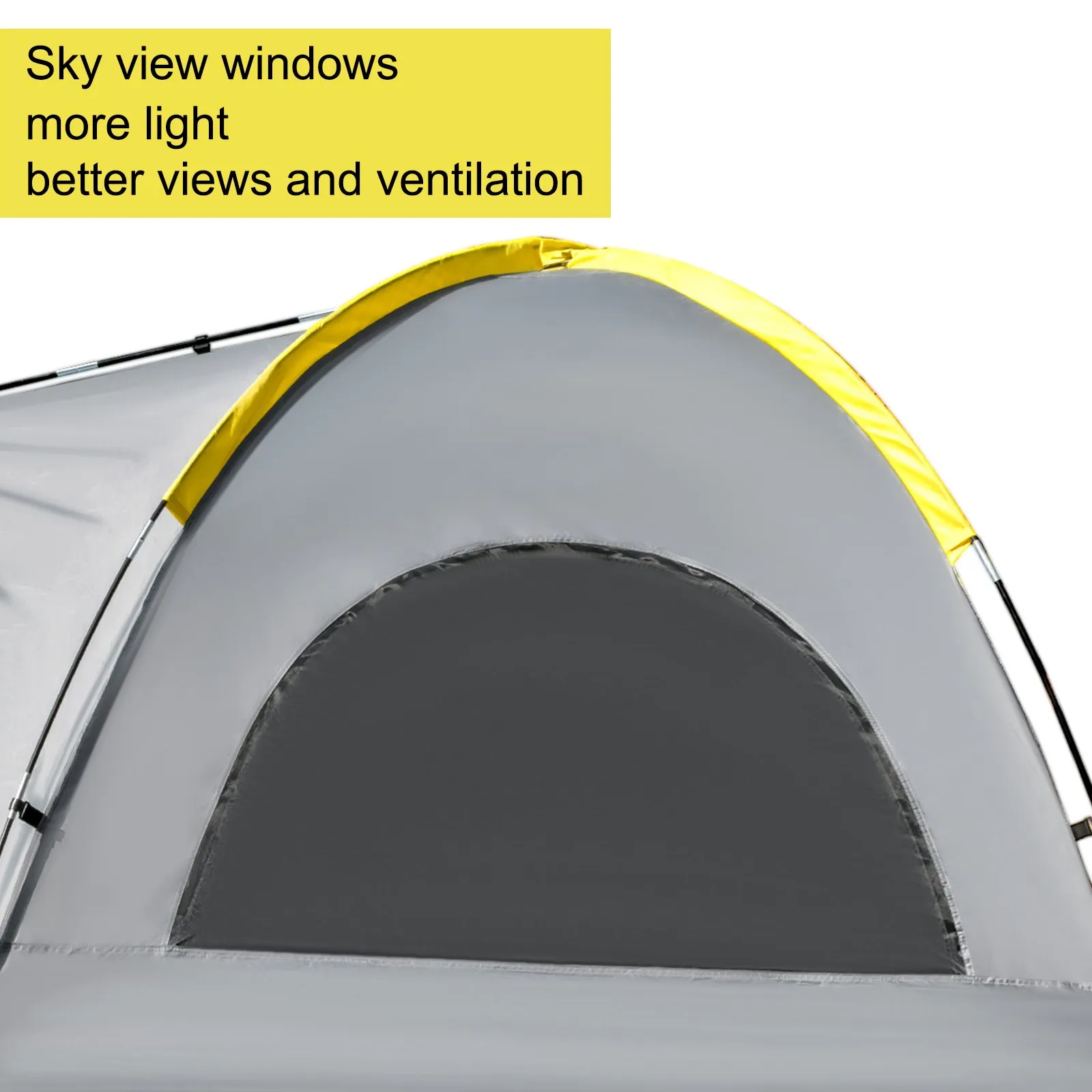 VEVOR Truck Tent 5-5.2’ Truck Bed Tent, Waterproof & Windproof, Grey Color