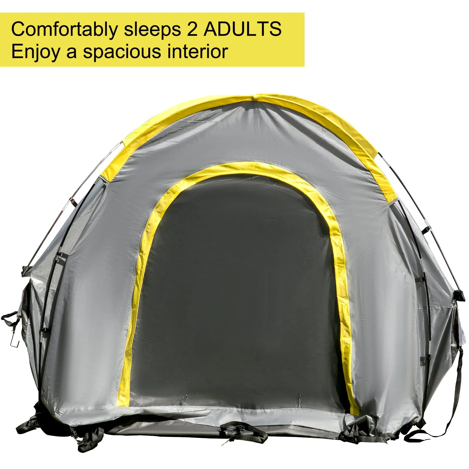 VEVOR Truck Tent 5-5.2’ Truck Bed Tent, Waterproof & Windproof, Grey Color