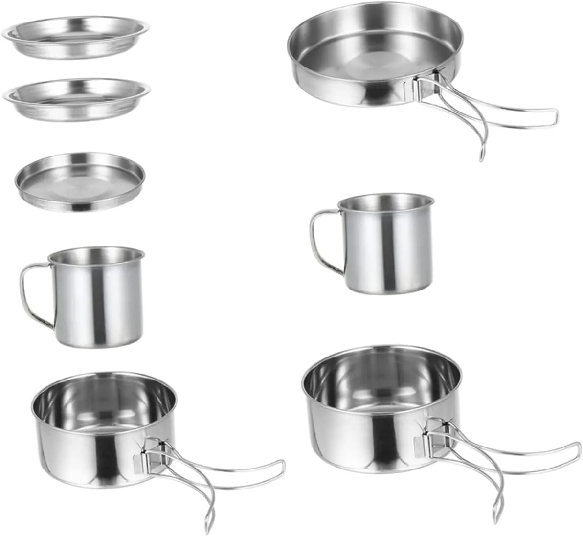 VICASKY 1 Set Camping Cookware Picnic Cooking Kit for Outdoor Cooking Hiking and Barbecue Lightweight Durable Easy to Carry for People