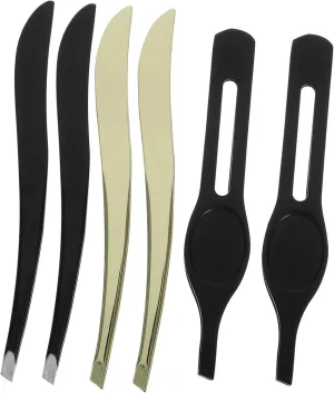 VICASKY 2 Sets Eyebrow Clip Mini Tweezer Eyebrow Makeup Tool for Women Compact Easy to Carry