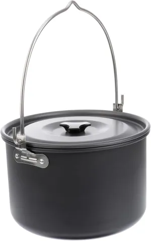 VICASKY 4l Outdoor Aluminum Camping Pot Non-Stick Stainless Steel Cooking Set for Hiking Backpacking Picnic